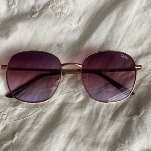 QUAY AUSTRAILIA JEZABELL ROUND SUNGLASSES - PURPLE